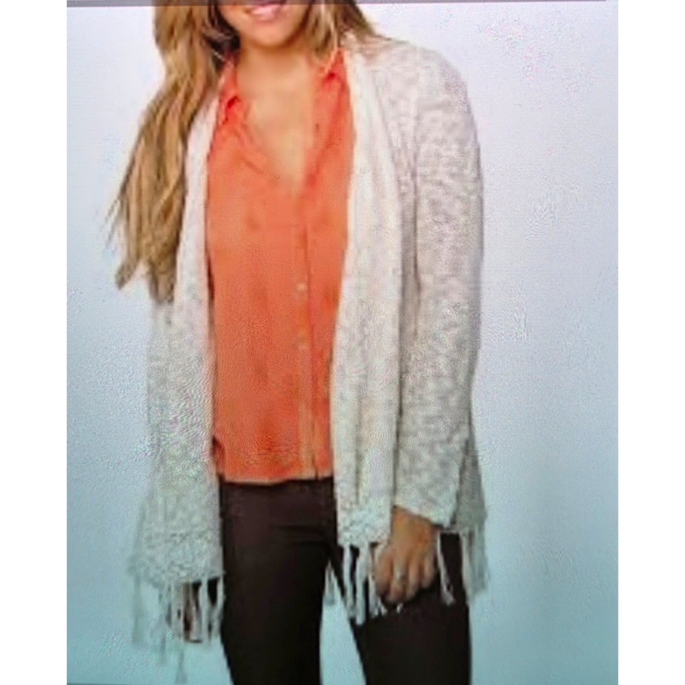 O'Neill Light Cream Open-Front Cardigan
